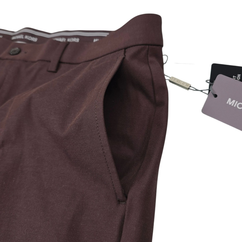 Michael Kors The Bedford Pant Classic Fit Wrinkle Resistant Stretch Men 34W X32L - Picture 8 of 9